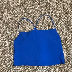 Blue Women's Spaghetti Strap Top
